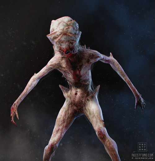 noistromo:  Monster created for a horror event’s poster: KFASON in Cracow, Poland. One of six.