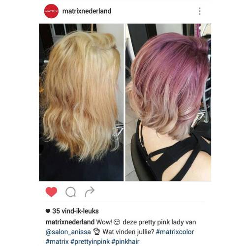 @matrixnederland shared our makeover on their Instagram  #hairsalon #hairdresser #hairstylist #hair 