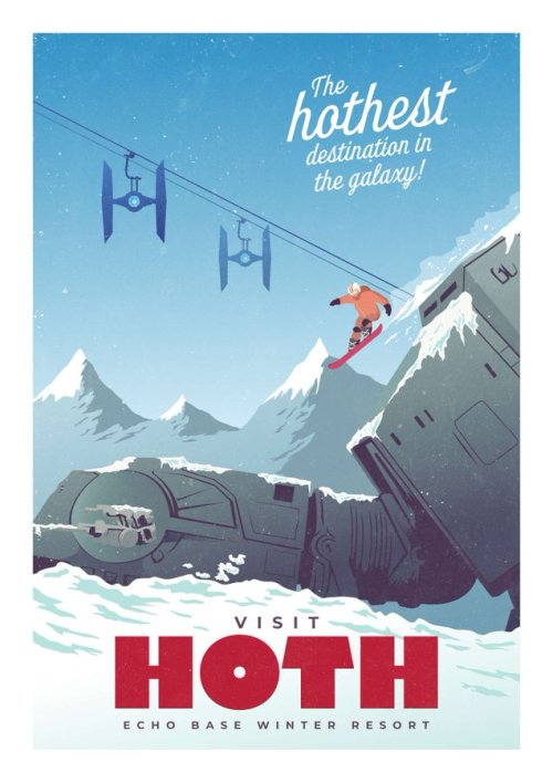 pixalry: Visit Hoth - Created by Nuno SarnadasYou can follow the artist on Instagram and Twitter.