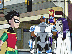 garbagelogan:Raven +hugs. In order of appearances. 
