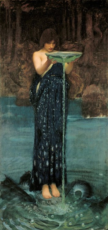 russianjewelled: This painting has been on my living room wall for 13 years Circe Invidiosa, John Wi