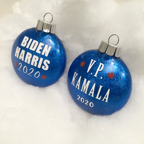 New BIDEN HARRIS 2020 and V.P. KAMALA 2020 Ornaments added to my etsy shop, Black Flower Store! Orna