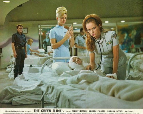 lobbycards:The Green Slime, British lobby (front of the house) card. 1968 Source: The Humanoid
