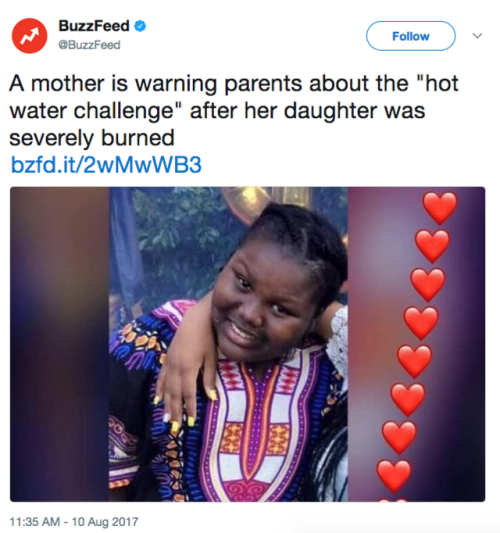 moontouched-moogle: jay-sherman:  the-future-now:   Kids are burning each other with boiling water in a deadly “Hot water challenge” YouTube trend As seen in YouTube and Twitter videos, the  “hot water challenge” involves surprising a friend