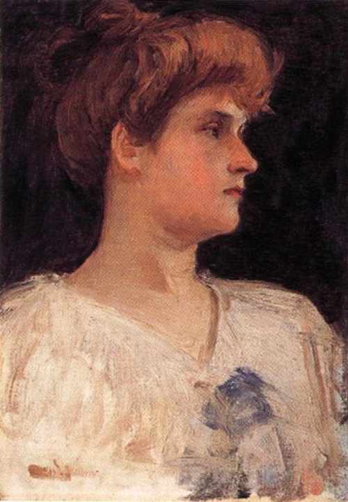 Mrs Arthur Kenworthy (ca. 1899), by J.W. WaterhouseWaterhouse was not famous because of his portrait