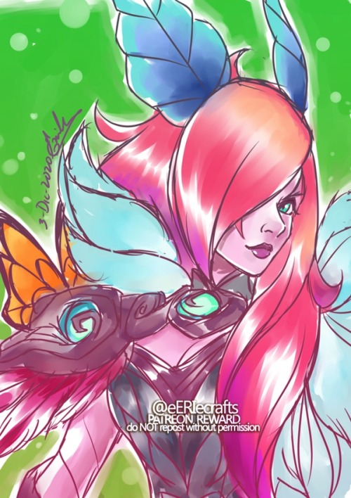 Xayah and Rakan: Elderwood skins|| Patreon Sketch RequestsSketches from last year’s patreon’s reward