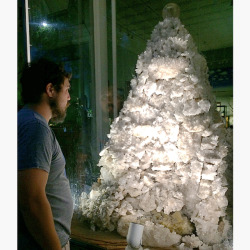 phenomenalgems:  😳❄️ Gazing at the mountain of light in the Crystal Shop in Salida, CO. Paul told us how he personally mined the quartz clusters in Arkansas nearly 20 years ago, and felt moved to build a “metaphysical mountain of light”. Amazing!