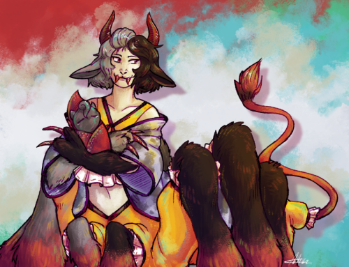something a little different! some friends have been getting me into touhou and i took a shine to ur