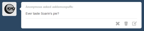 asklemonpuffs:  [insert joke about Soarin Creampie] ha..  Unf~ x: