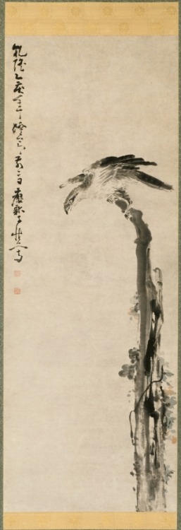 Eagle on a Tree Trunk, Huang Shen, 1755, Cleveland Museum of Art: Chinese ArtHuang Shen’s swift pain