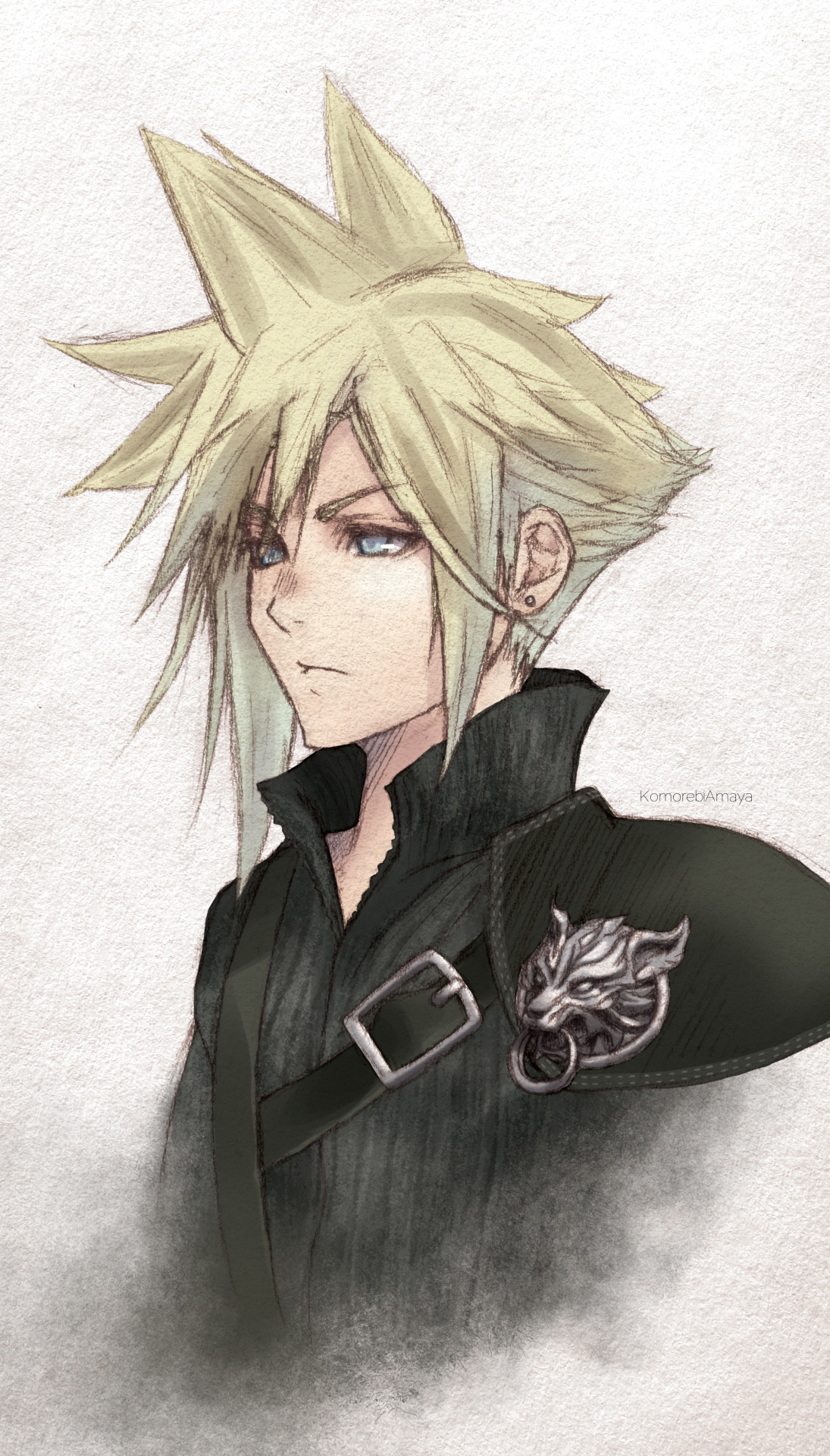 How To Draw Cloud Strife Using Photoshop Textures