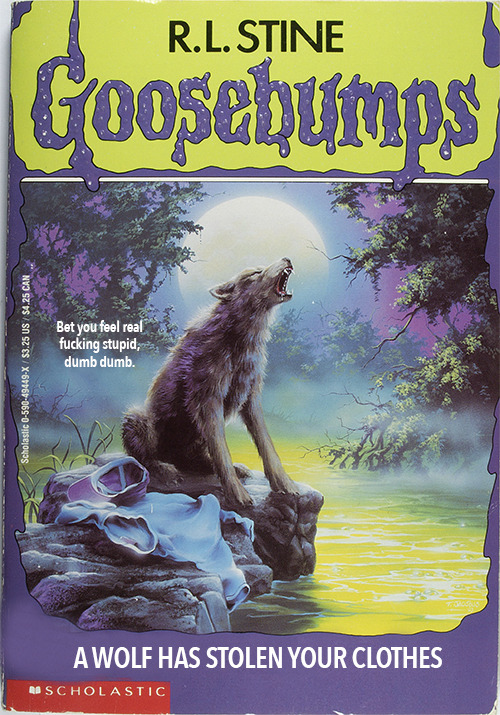 I found a bunch of my old Goosebumps books in my mom’s basement