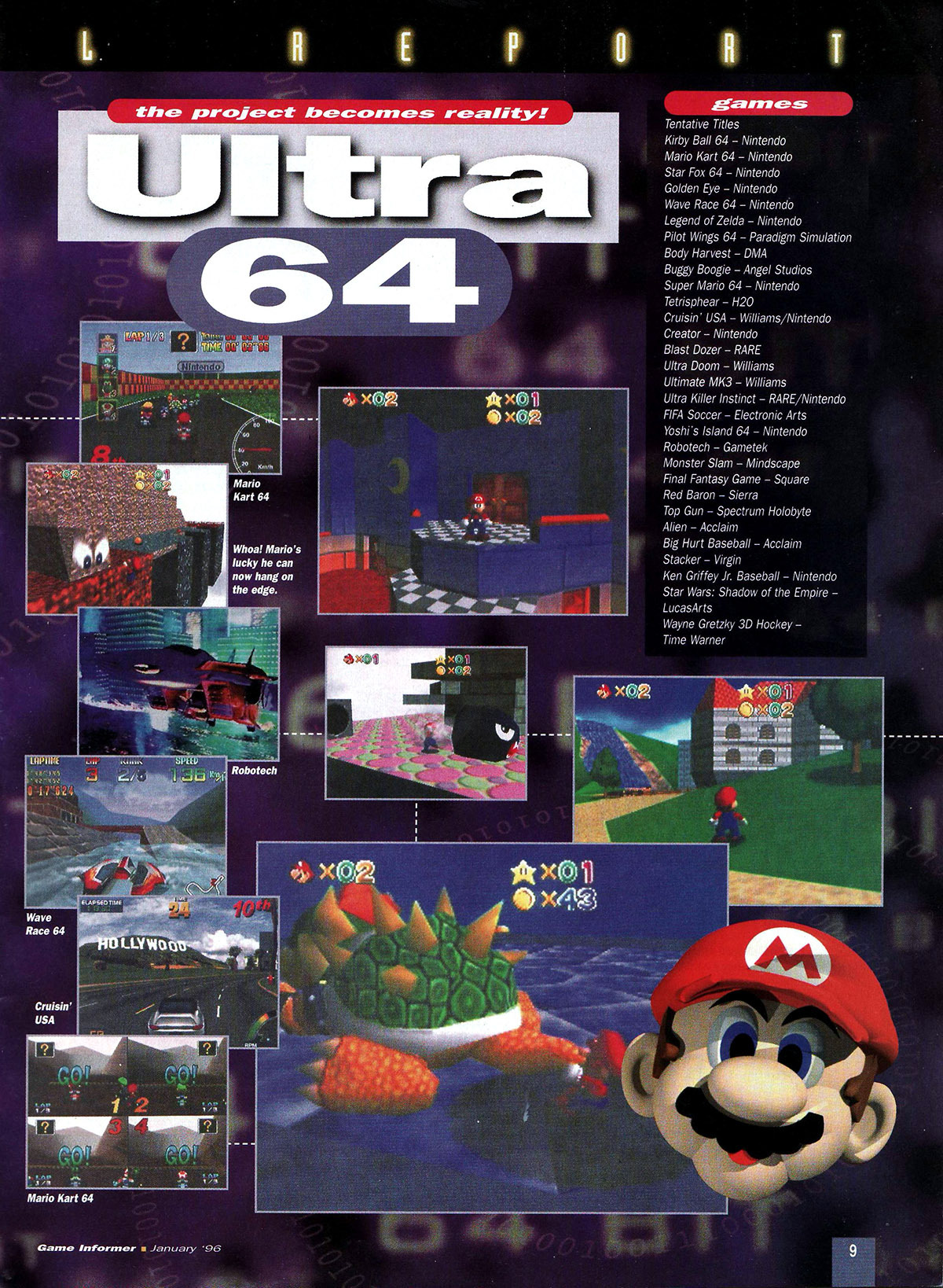 n64thstreet:  SCAN TIME: Notable bits from the Nintendo Ultra 64 preview issue of