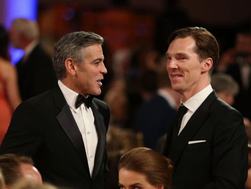 deareje: George Clooney and Benedict Cumberbatch. #Britannias