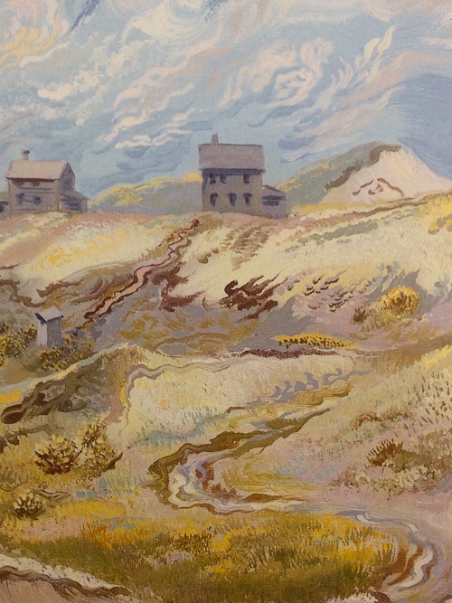 rickinmar:Dune Shacks. Truro. detail of a George Grosz painting. 1940, Cape Cod.