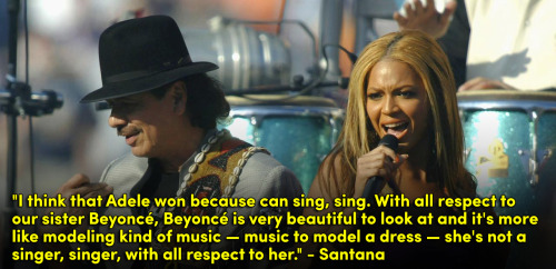 the-movemnt: Carlos Santana took some shots at Beyoncé and the Beyhive wasn’t having an