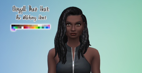 kittsims:Sims 4 Dogsill Theo Hair - The Witching Hour Recolour (Override) Hello! Here we have @Dogsi