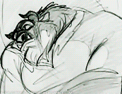 scurviesdisneyblog:  Pencil test | Beast’s Transformation - Beauty and the Beast.