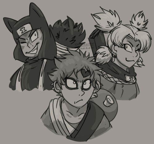 otterwatt:im rewatching naruto!sand siblings, Kankuro but with a Limber Louie puppet, Dragon Jiraiya