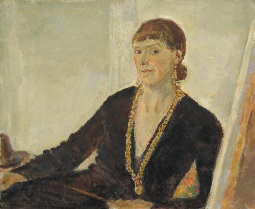 Ethel Walker (Scottish, 1861 - 1951): Self-portrait (c. 1930) (via Tate)