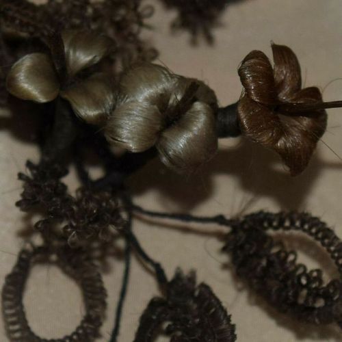 rabid:mourning wreath from woven hair, victorian eramy medulla era