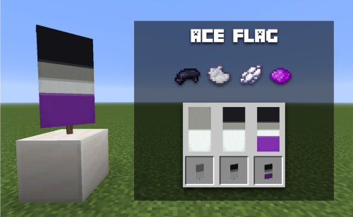 endermine:A guide to making horizontally striped pride flag banners using the Loom added in 1.14! Yo