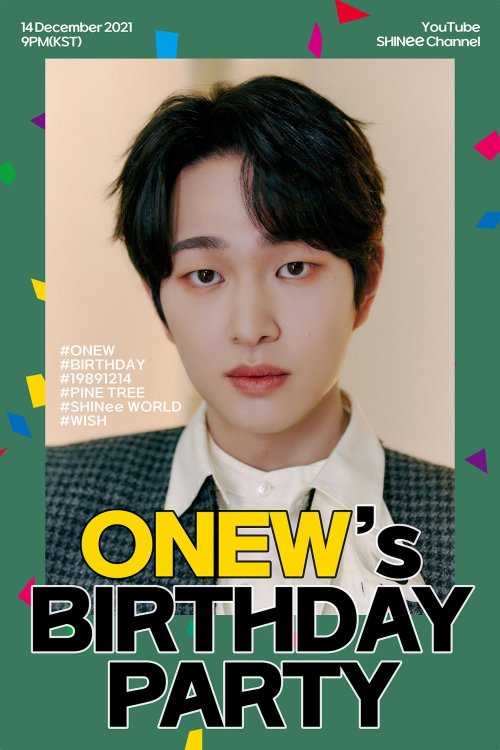 (211210) shinee — ONEW’s birthday celebration YouTube Live ‘ONEW’s BIRTHDAY PARTY’ to be held on 12/