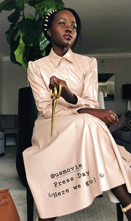 lupitasource:lupitanyongo: “Cut it out & #WatchYourself! @usmovie @lancomeofficial”