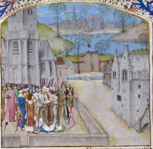 Marriage of Edward II and Isabella, daughter of Philippe IV of France by by  Jean de Wavrin; Falnder