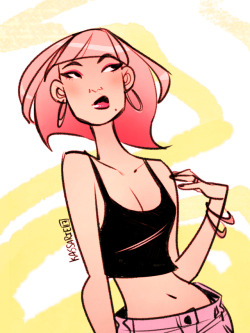 kassarie-art:Cool girl.