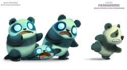 cryptid-creations: Daily Paint 2058# Pandademic