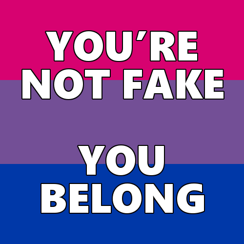 queerlection:[Image description - Images of the trans, rainbow, pan, nonbinary, bi, lesbian, genderfluid, aromantic and asexual pride flags with the text: You’re not fake. You belong. End description.]