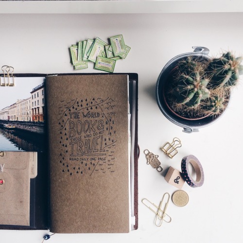 persistencetosuccess:  25/05/16: A little look inside my midori travelers notebook. I totally love i