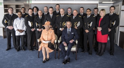 Queen Elizabeth II and Prince Philip, Duke of Edinburgh attended the official naming ceremony of ‘Br