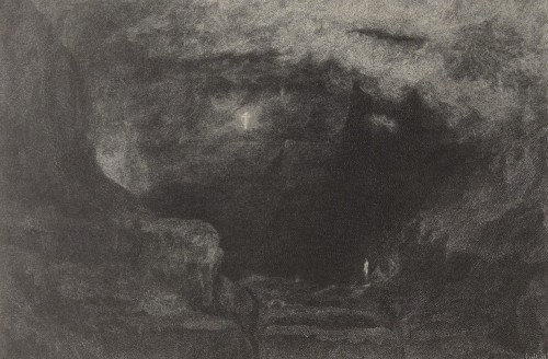Valley of the Shadow of Death (ca. 1900 - Wood engraving) - by W. B. Closson, after George Inness