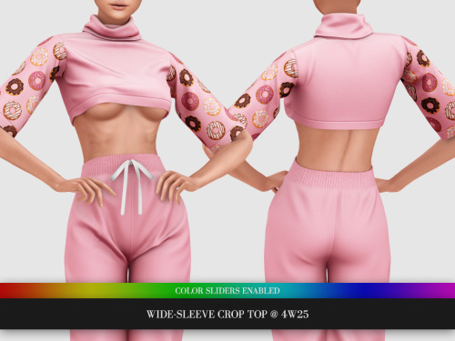 Wide-Sleeve Crop TopDOWNLOAD: PATREON | SIMSDOMJoin my Patreon for early access and exclusive conten