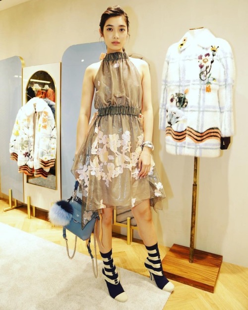 MIYU HAYASHIDA wearing FENDI SPRING 2017 READY-TO-WEAR