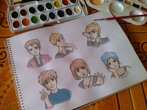 life-is-hella-gay:I’ve been drawing so I decided to do a few Life is Strange characters. I actually 