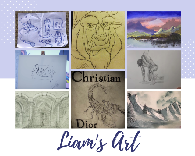 The evolution of Liam’s art through the years is brilliant 🥺