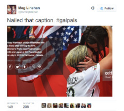 flyinpony:  emisomething:  Legally married, and yet…  IT’S HER WIFE  SHE KISSED HER AND EVERYTHING!?!