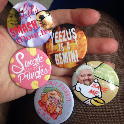 I have some pins for sale up on my etsy! Check them out here!