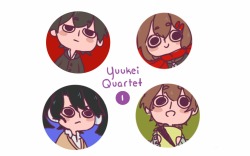 emma-elise-art:  Yuukei Quartet before everything went wrong!