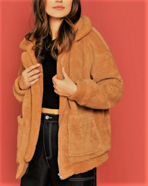 screaminoutfits: Oversized Teddy Jacket onsale(getcoupons)