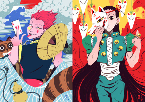  Went a bit wild and did a small postcard set of Hunter x Hunter for AX