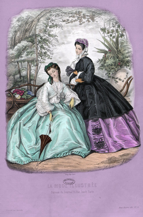 La Mode illustrée, no. 22, 31 mai 1862, Paris. Ville de Paris / Bibliothèque Forney