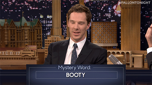 londonphile:  fallontonight:  Benedict Cumberbatch has to get Jimmy to say the word