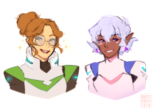 sleepyghosts:Someone suggested a hair swap between Allura and Pidge Honestly, they’re both ado