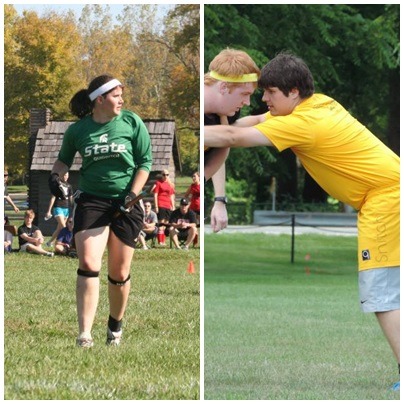 Many of our alumni continue to play quidditch even after graduation! Former members Krystina Packard