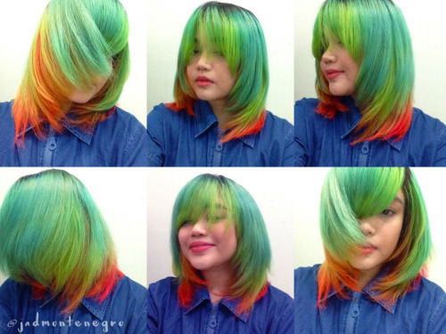 How to Dye Rainbow Hair Over an Uneven Base