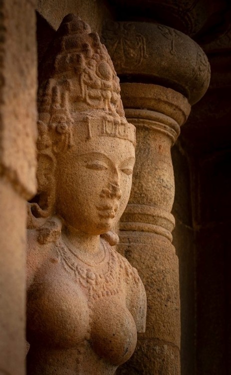 Goddess at Koranganathar temple, Srinivasanallur, Tamil Nadu 